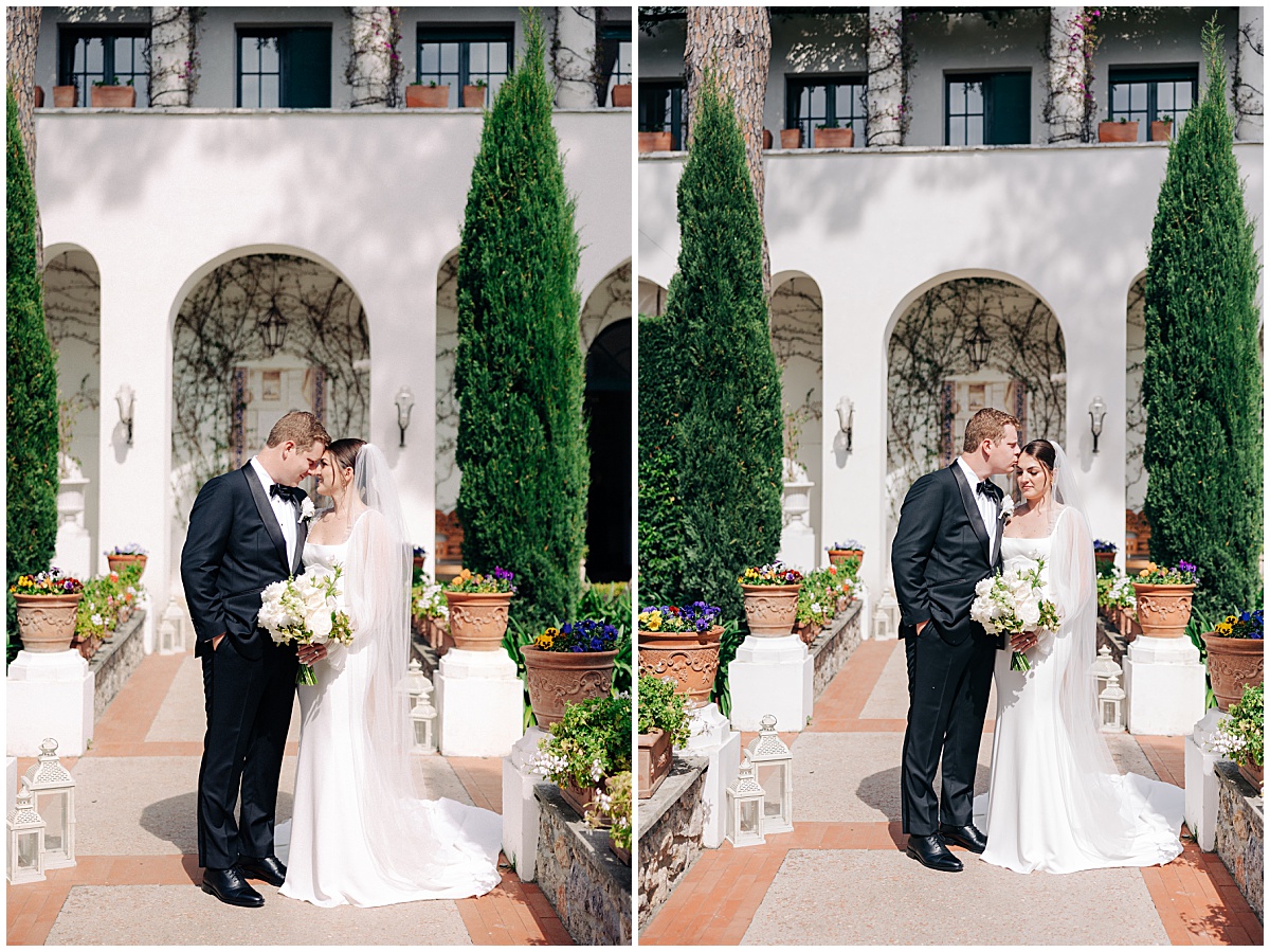 bride and groom together