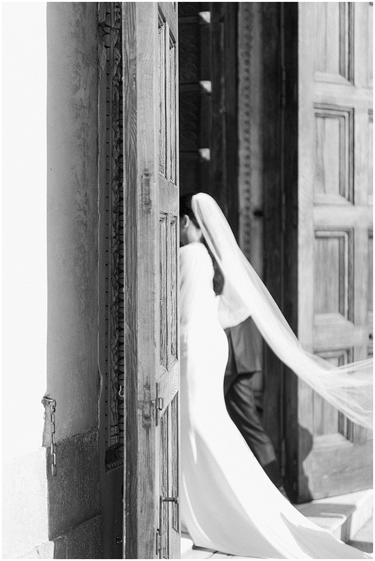 bride walking into ceremony venue