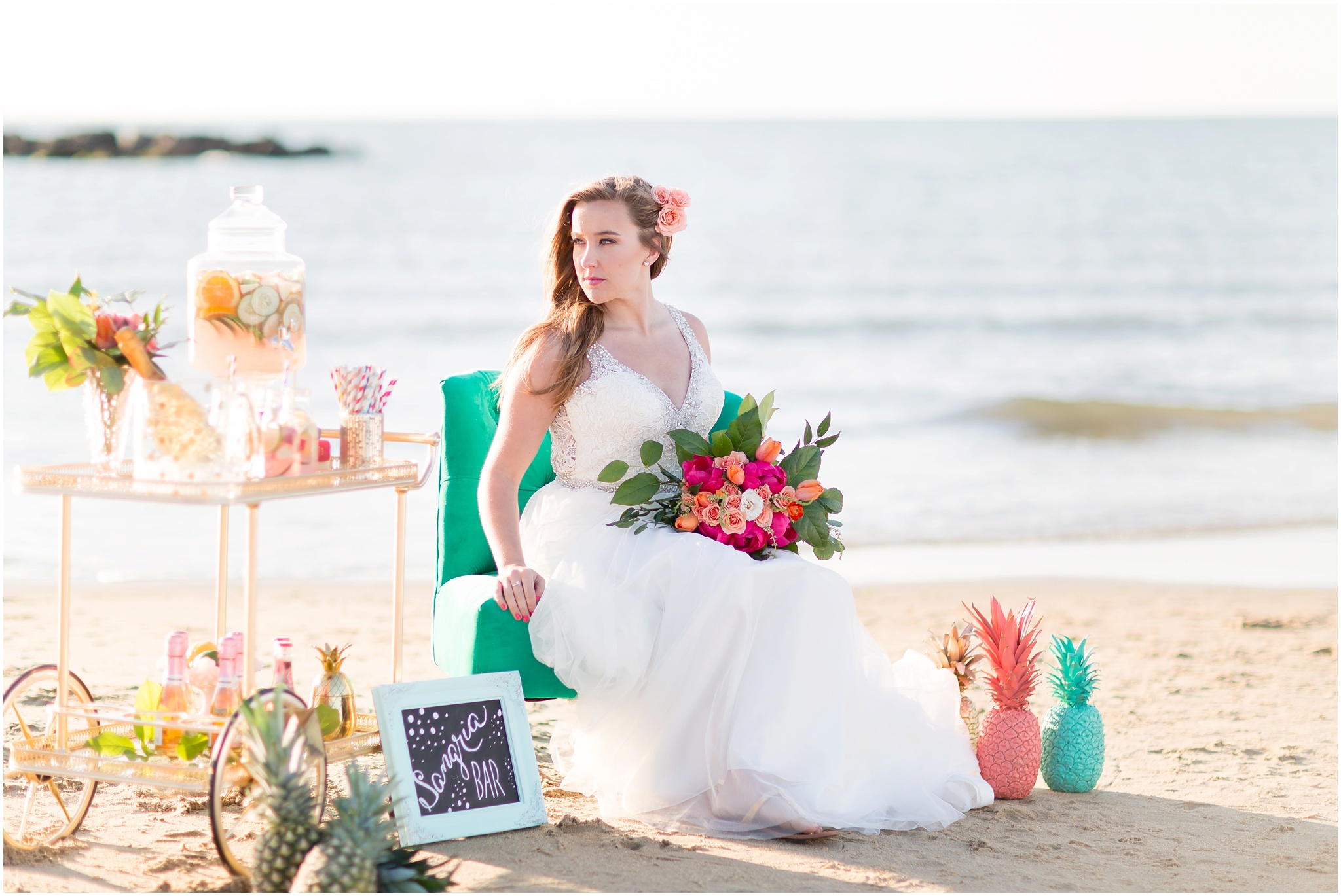 Tropical Bridal Session Virginia Beach Wedding Photographers Luke & Ashley Photography