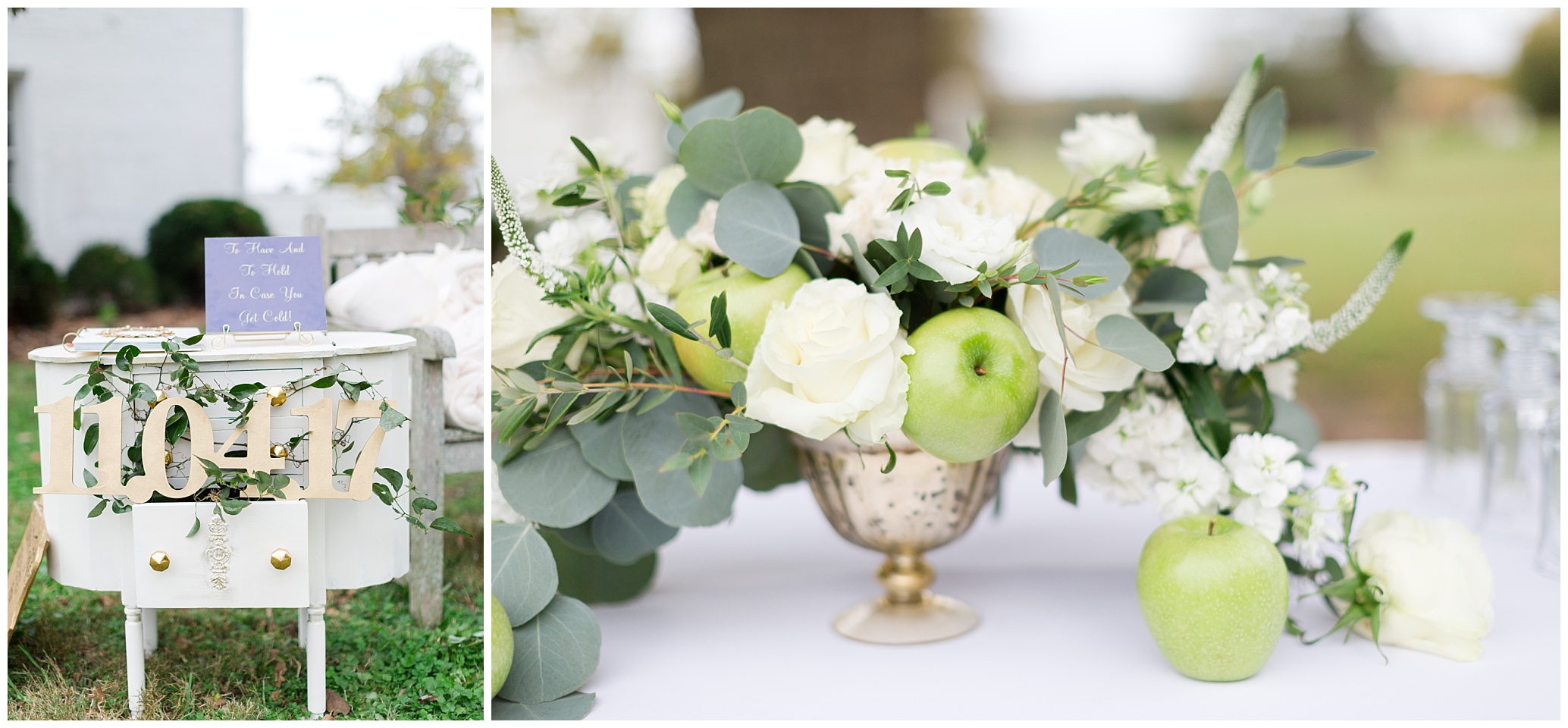Granny apple floral inspiration from Courtney Inghram Events Luke and Ashley Photography