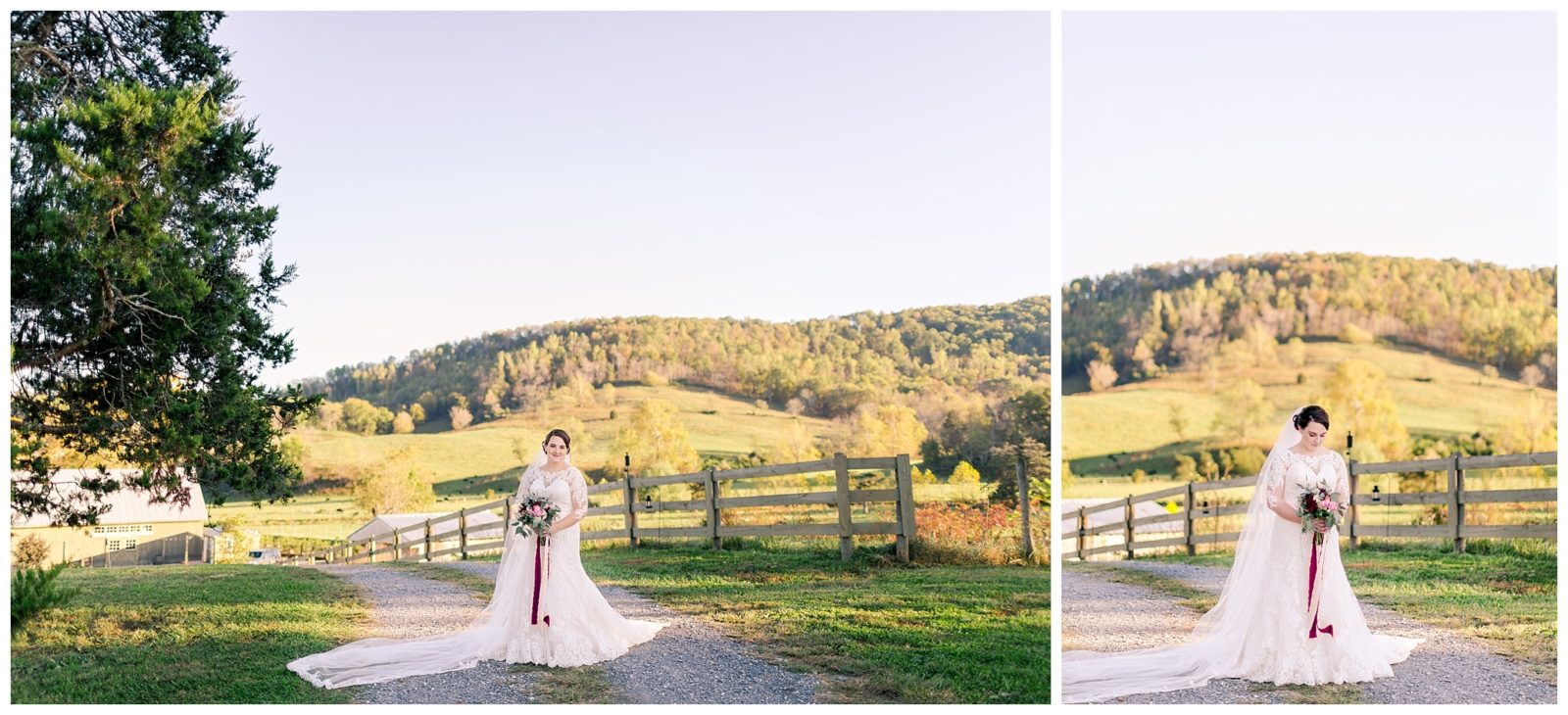 Big Spring Farm Virginia bridal session Luke and Ashley Photography