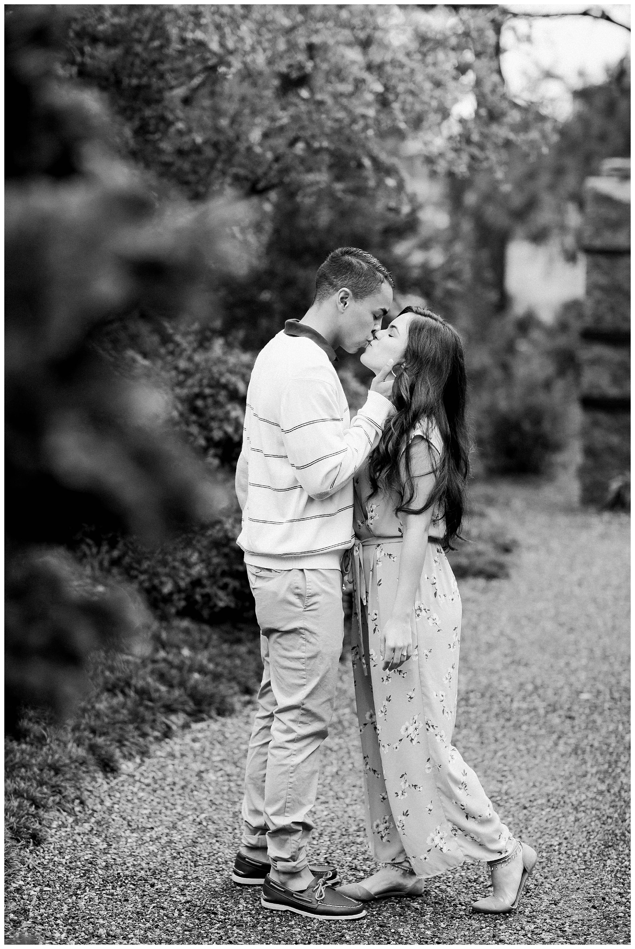 Norfolk Botanical Gardens surprise proposal Luke and Ashley Photography 