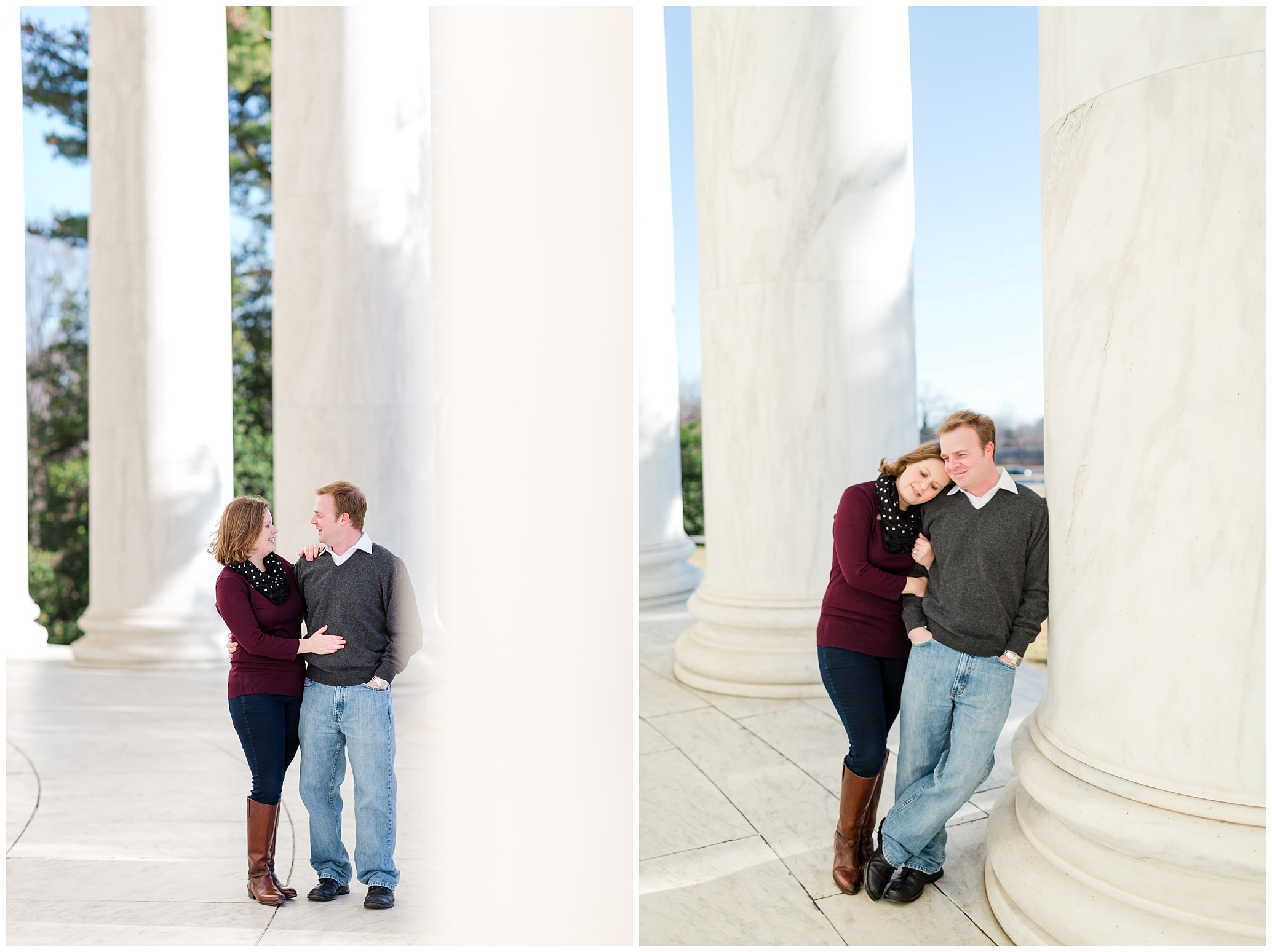 Jefferson Memorial Engagement Session Luke and Ashley Photography
