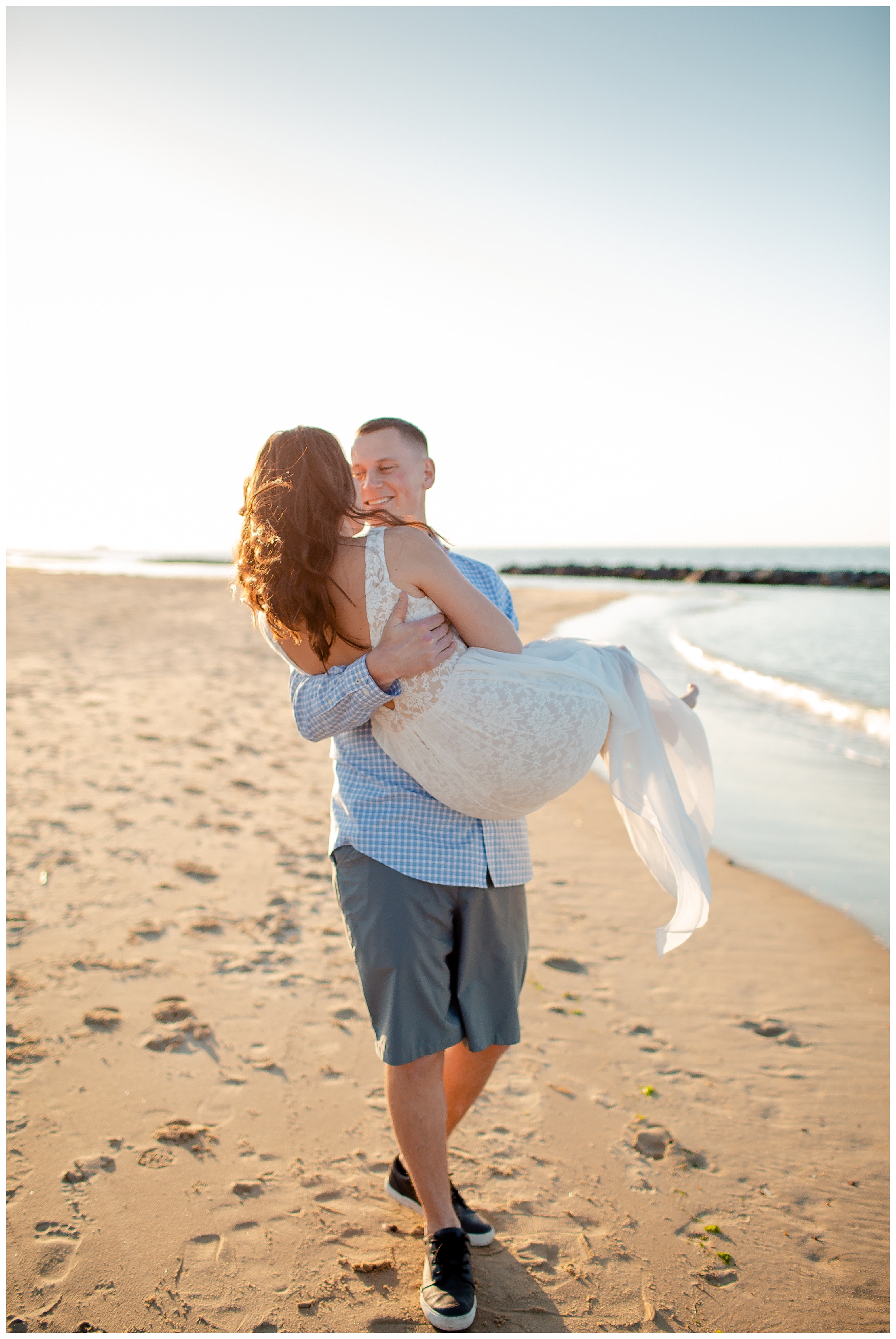 East Beach Norfolk Couples Photography Virginia Wedding Photographer Luke and Ashley Photography 