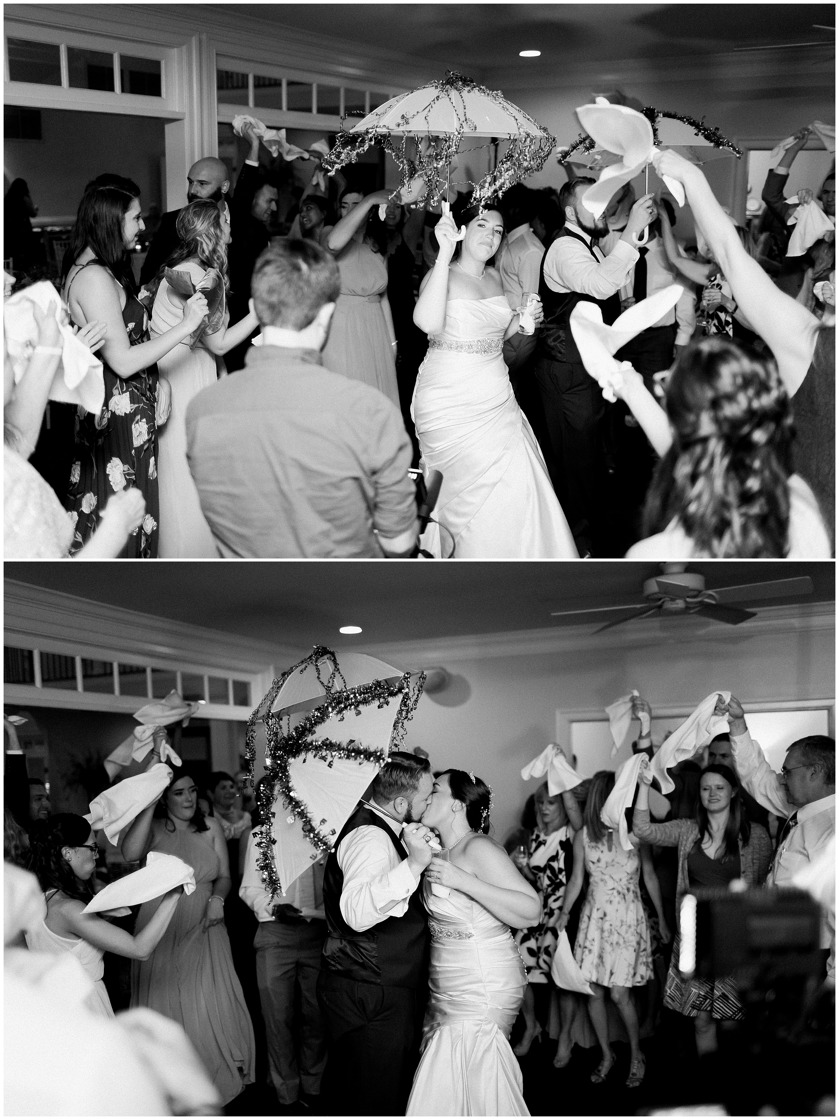 Second Line at wedding. Luke and Ashley Photography