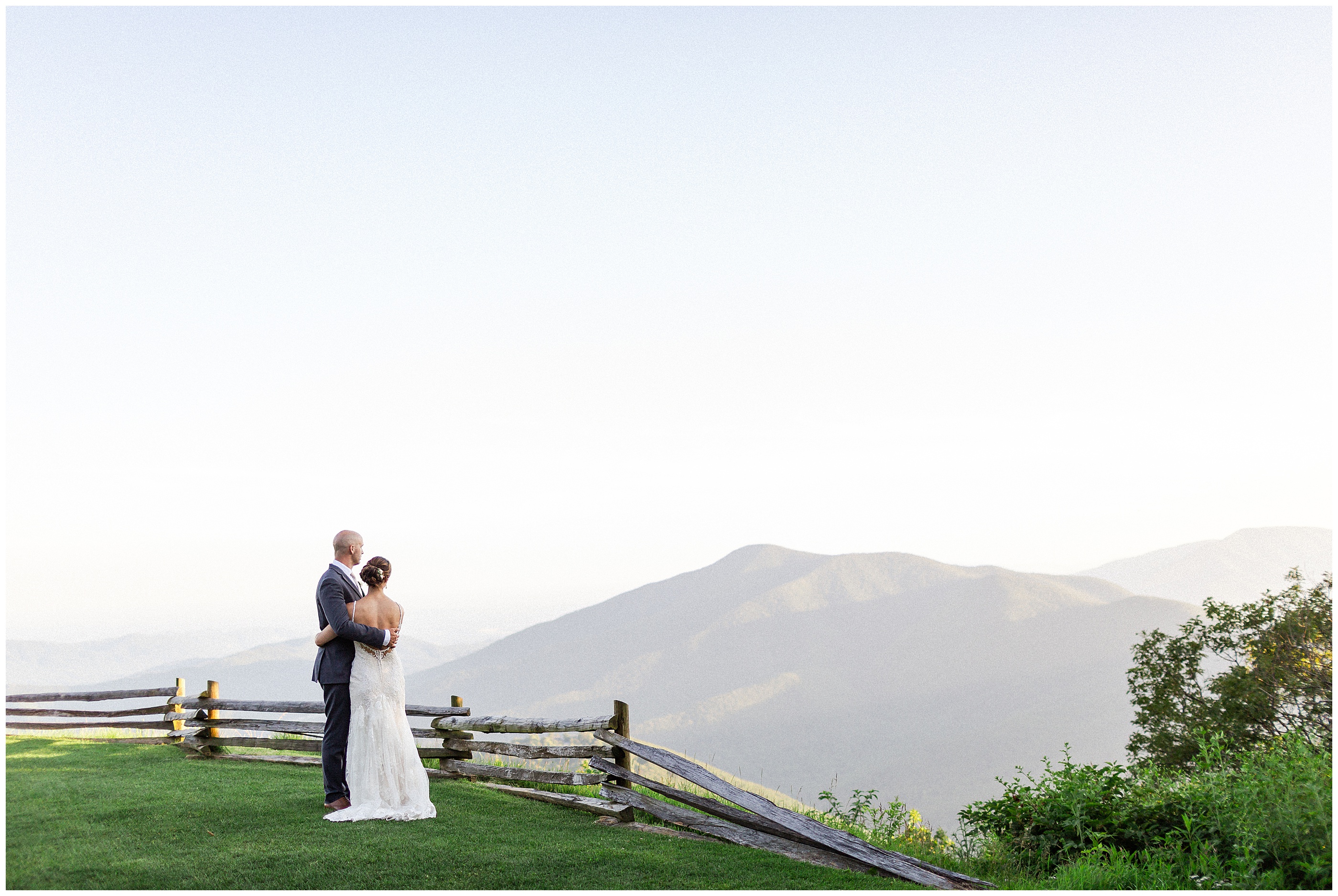 Blue Ridge Mountains Bride and Groom Luke and Ashley Photography 