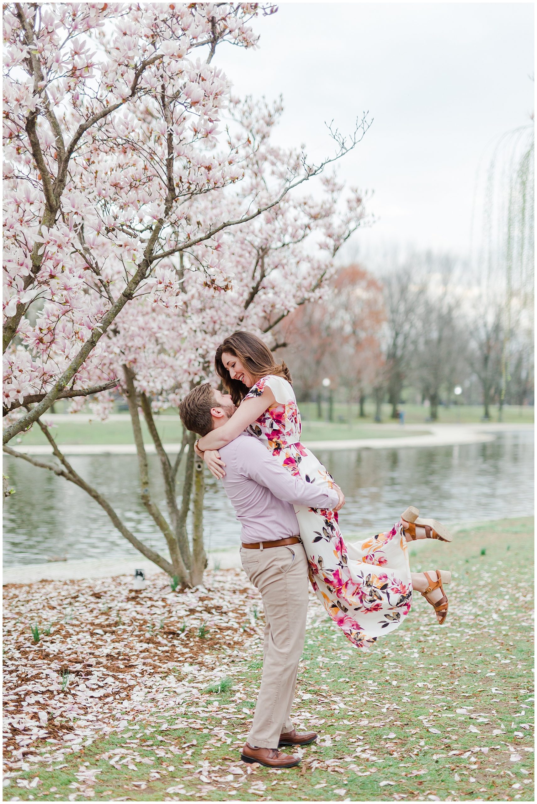 DC Cherry Blossom Engagement Photos Luke and Ashley Photography 