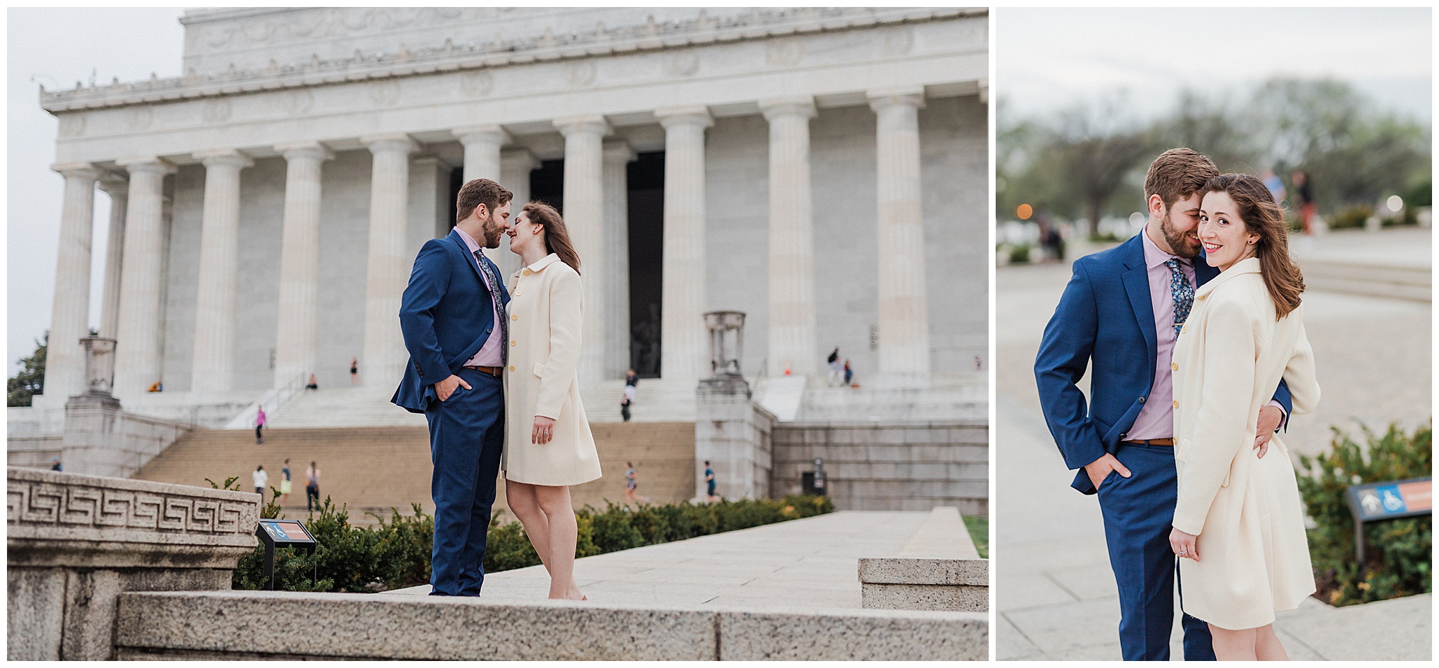 Lincoln Memorial Engagement Photos Luke and Ashley Photography 