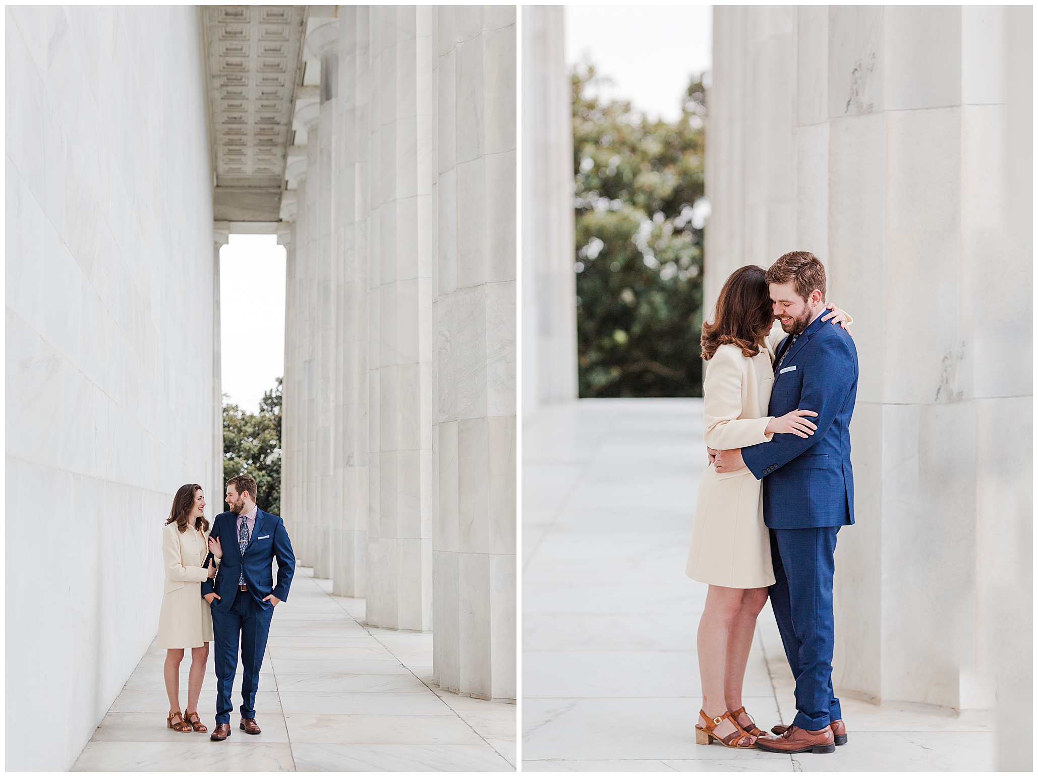 Lincoln Memorial Engagement Photos Luke and Ashley Photography 
