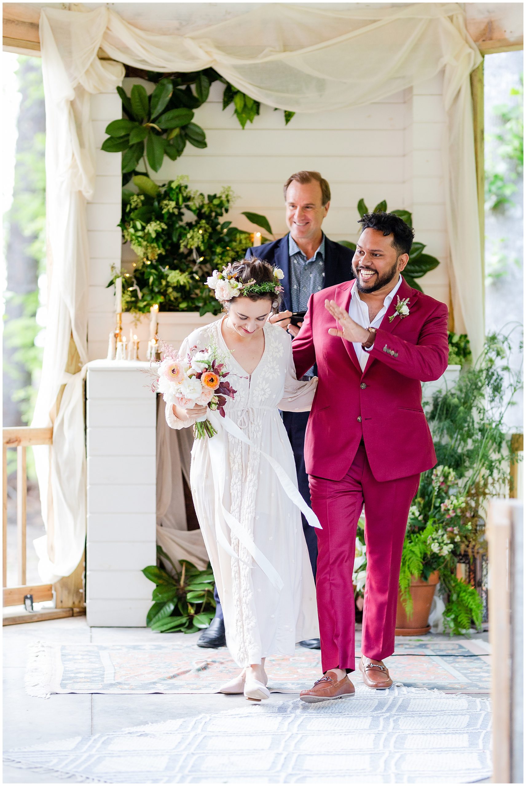 Backyard wedding Luke and Ashley Photography 
