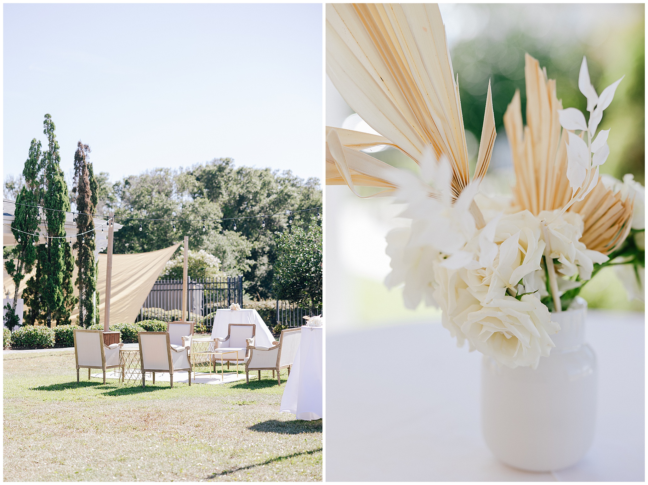 Wedding Reception Details in the outer banks