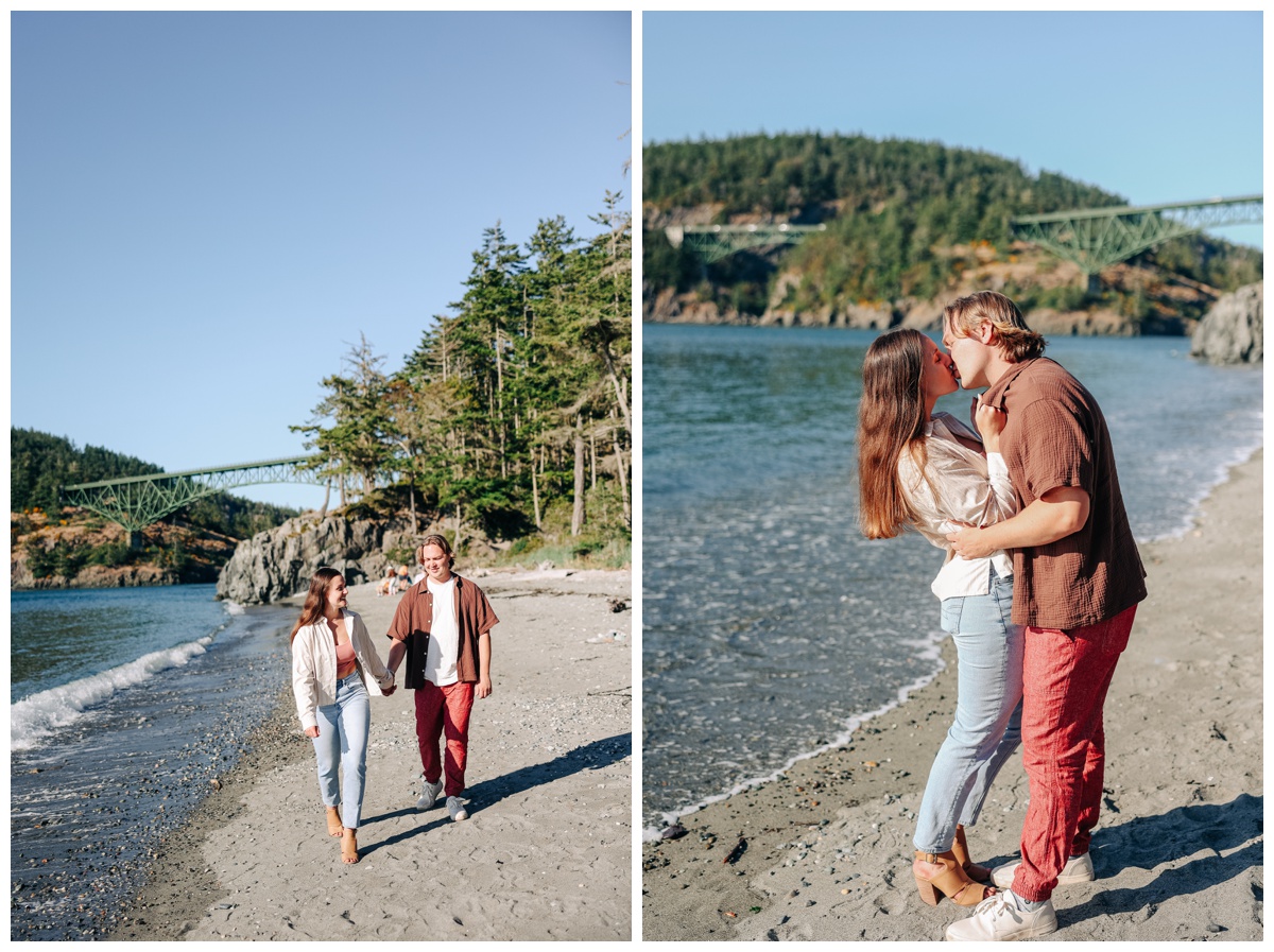 Deception Pass Engagement Session in Seattle Luke and Ashley Photography 