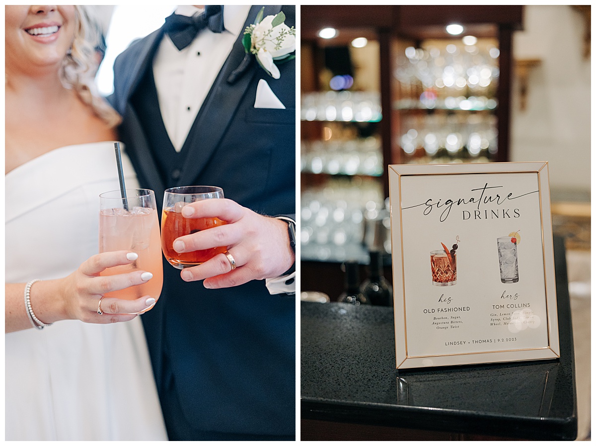 His and her drinks by Luke and Ashley Photography